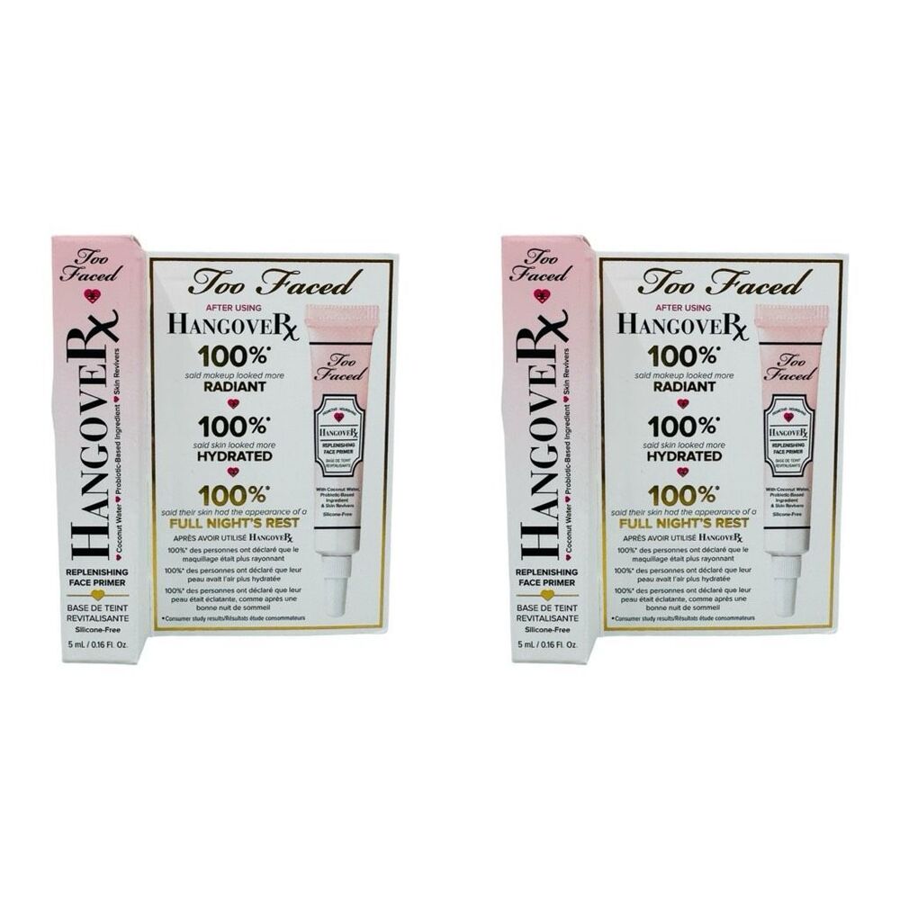 Too Faced Hangover Mini Replenishing Face Primer - 5 ml / 0.16 fl - Set of 2